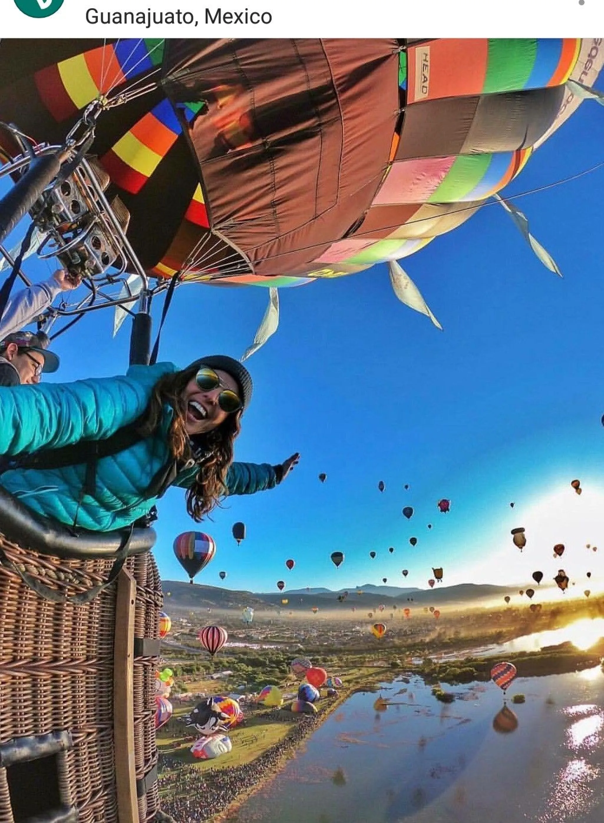 Ballon über dem Seeland